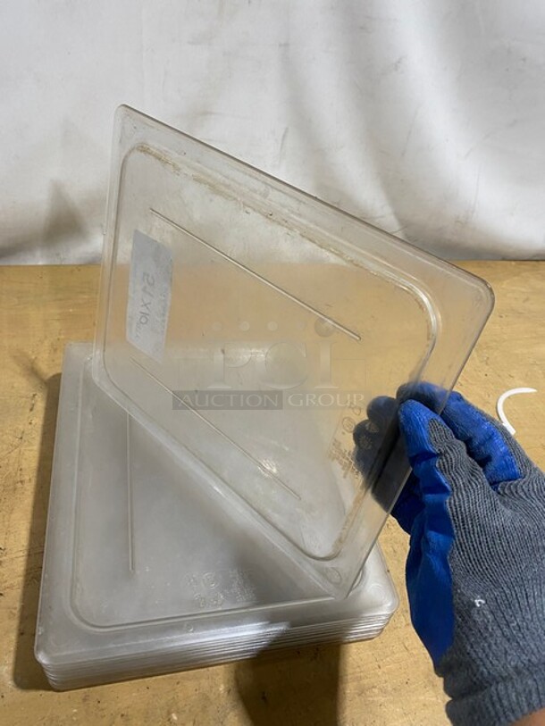 Cambro Polycarbonate Clear 1/2 Size Flat Food Pan Covers! Model: 20CWC! 10X Your Bid!  - Image 3 of 7