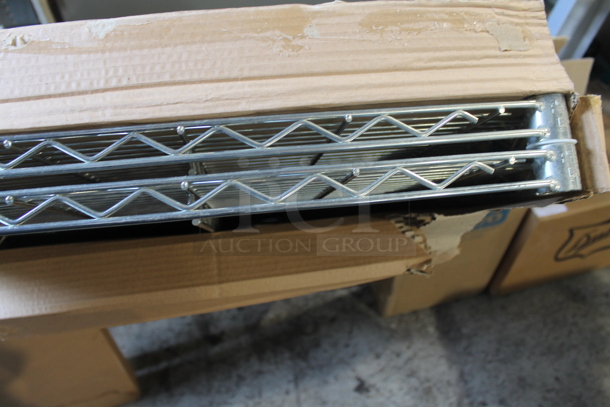 BRAND NEW IN BOX! 2 Metro Chrome Finish Wire Shelves. - Image 2 of 3