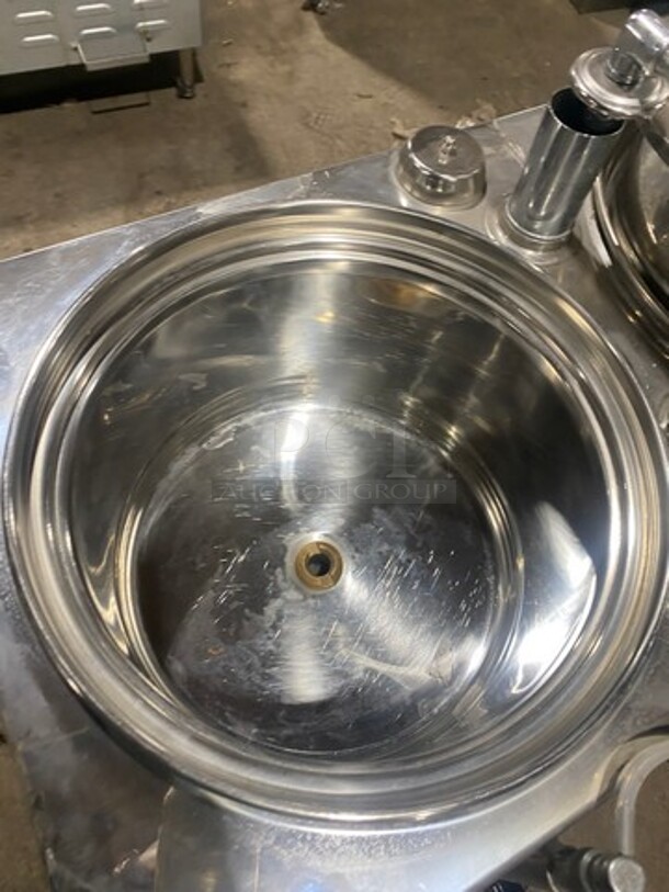 American Metal Ware! All Stainless Steel! Dual Coffee Brewer! With Hot Water Line! On Legs! Model 8103E Serial 106166! 120/208V 1 Phase! - Image 5 of 11