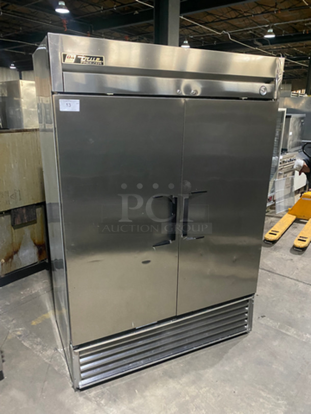COOL! True Commercial 2 Door Reach In Freezer! With Poly Coated Racks! All Stainless Steel! Model: T49F SN: 13955025 115V 60HZ 1 Phase - Image 3 of 10