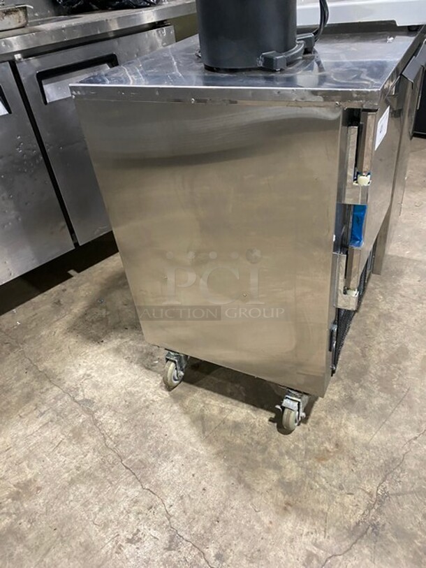 LATE MODEL! 2019 Cool Tech Commercial 2 Door Lowboy/ Worktop Cooler! Stainless Steel! On Casters! Model: CUST36LB SN: 025619 120V 60HZ 1 Phase - Image 2 of 8