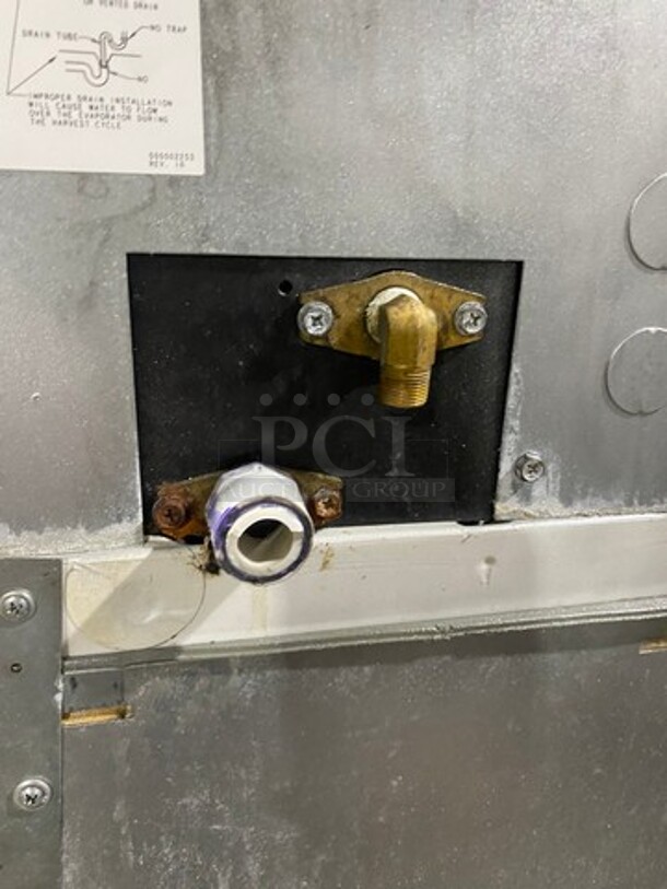 Manitowoc Commercial Ice Maker Machine! With Commercial Ice Bin! All Stainless Steel! On Legs! Model: ID0502A161D SN: 1120025579 115V 60HZ 1 Phase - Image 7 of 9