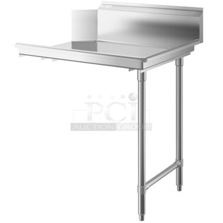 BRAND NEW SCRATCH & DENT! Regency 600CDT36R 16 Gauge Stainless Steel 3' Clean Dish Table - Right Drainboard. IN THE BOX! 