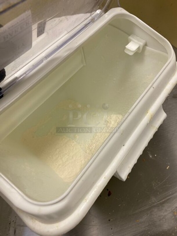 ALL ONE MONEY! Bakers Mark Countertop White Poly Ingredient Bin! - Image 5 of 6