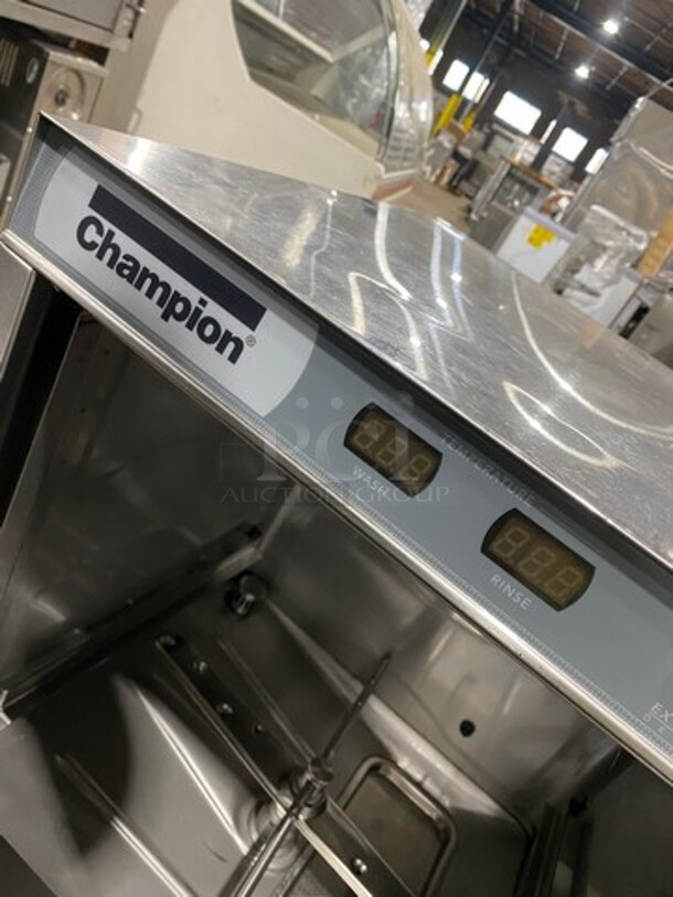 Champion Commercial Undercounter Dishwasher! All Stainless Steel! Model: UH230B SN: W2111103977 120/208/230V 60HZ 3 Phase - Image 7 of 9