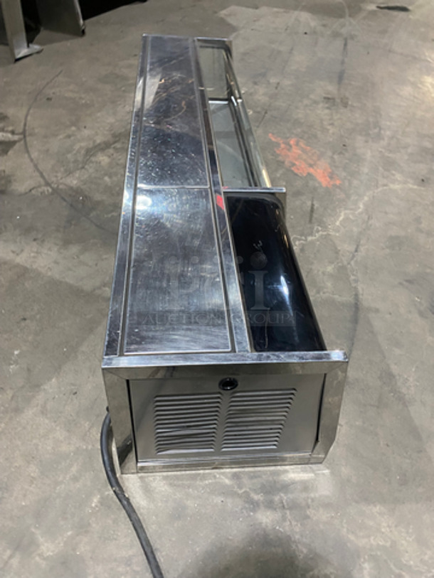 Yamasho Commercial Countertop Refrigerated Sushi Showcase Merchandiser! With 2 Sliding Rear Doors! Stainless Steel Body! Model: 1200NMSL SN: 2090152 115V 60HZ - Image 4 of 9