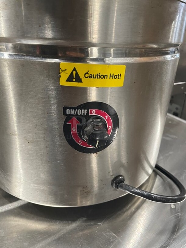 Atosa Commercial Stainless Steel Electric Powered Countertop Single Well Soup Kettle/Food Warmer! 120V! Model: AT51388!
 - Image 7 of 9