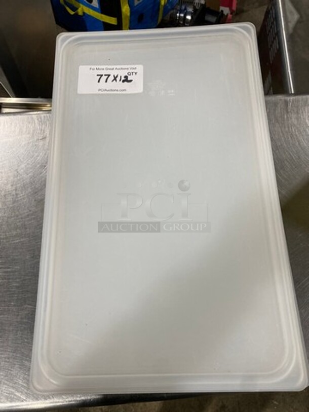 ALL ONE MONEY! Cambro Clear Poly Food Container Lids! - Image 1 of 4