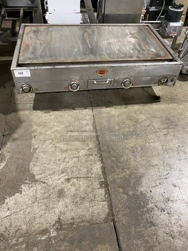 Wells Commercial Countertop Drop In Flat Top Griddle! All Stainless Steel! Model: G24 SN: UAA1154