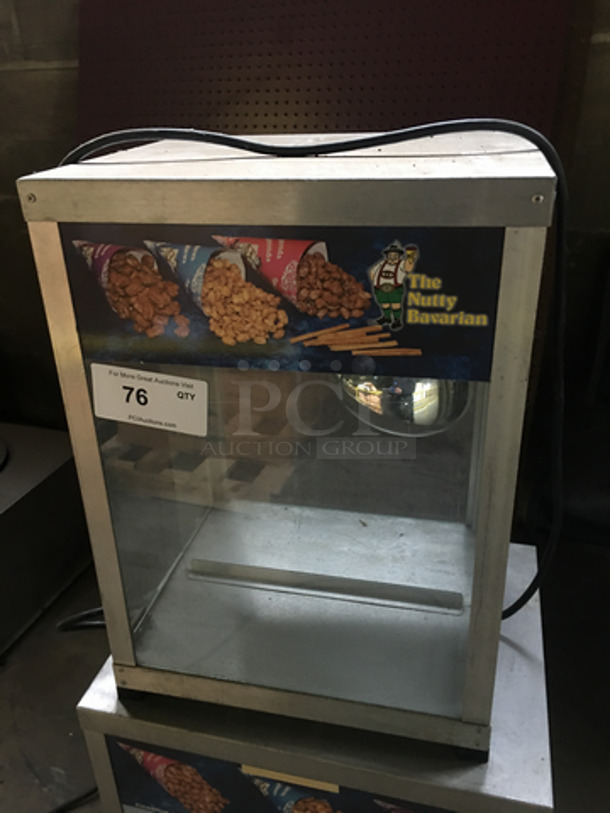 Commercial Countertop Warmer Display Merchandiser! 2 Compartment! Great For Small Snacks! 120V