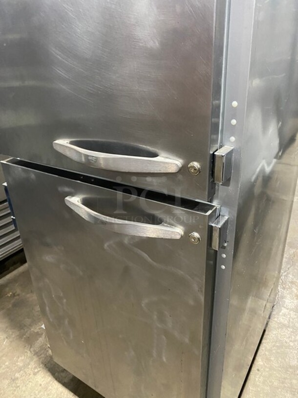 Beverage Air Stainless Steel Commercial 2 Half Size Door Reach In Freezer! On Commercial Casters! MODEL HF1HC1HSRC18 SN: 12902745 115V 1PH - Image 11 of 11