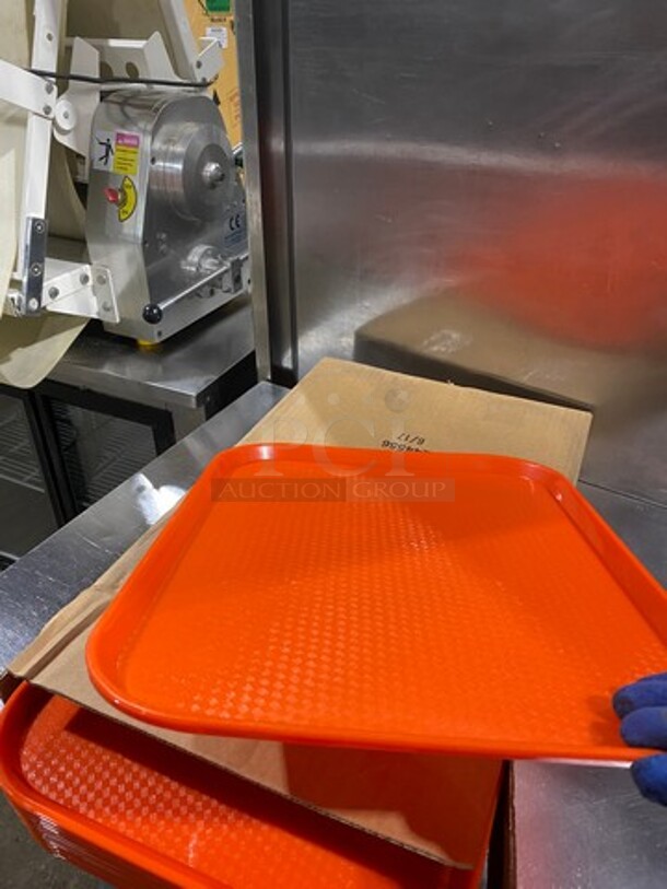 NEW! IN THE BOX! Cambro Orange Poly Food Serving Trays! - Image 5 of 7