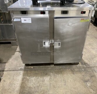 FWE Commercial 2 Door Food Warming/Holding Cabinet! All Stainless Steel! On Casters! Model: HLC16CHP SN: 154370206 120V