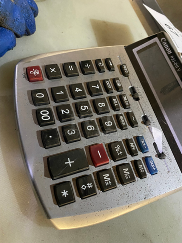 Canon Electric Printing Calculator! Model: P23DHV - Image 4 of 6