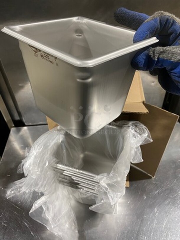 NEW! IN THE BOX! Vollrath Commercial 1/6x6" Steam Table/ Prep Table Food Pans! All Stainless Steel! - Image 7 of 7
