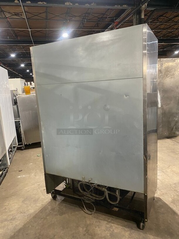 Turbo Air Commercial 2 Door Reach In Refrigerator! All Stainless Steel! With Metal Racks! On Casters! 110-120V 1 Phase! Model: TSR-49SD SN: DR49SB5100! - Image 4 of 9