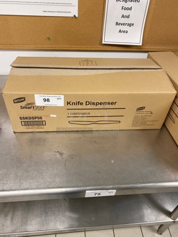 NEW! IN THE BOX! Dixie Smart Stock Commercial Countertop Knife Dispenser!