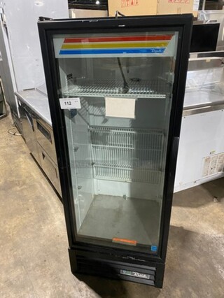 True Commercial Single Door Reach In Cooler Merchandiser! With View Through Door! Poly Coated Racks! Model: GDM12HCTSL01 SN: 9691167 115V 60HZ 1 Phase