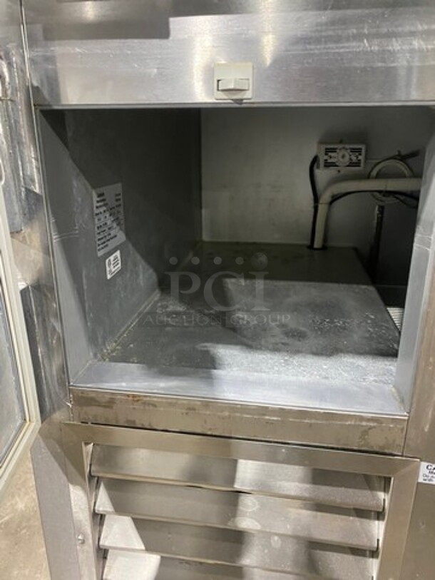 COOL! Leader Commercial 3 Door Lowboy/ Worktop Cooler! With Poly Coated Racks! All Stainless Steel! On Casters! Model: LB60SC SN: PU05C0202 115 Volts, 1 Phase  - Image 6 of 11