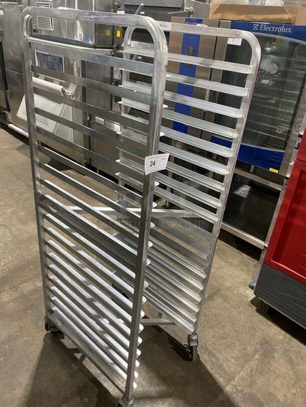 Channel Metal Commercial Pan Transport Rack! On Casters! - Image 2 of 7