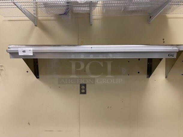 Commercial Solid Stainless Steel Wall Mount Shelf! - Image 1 of 6