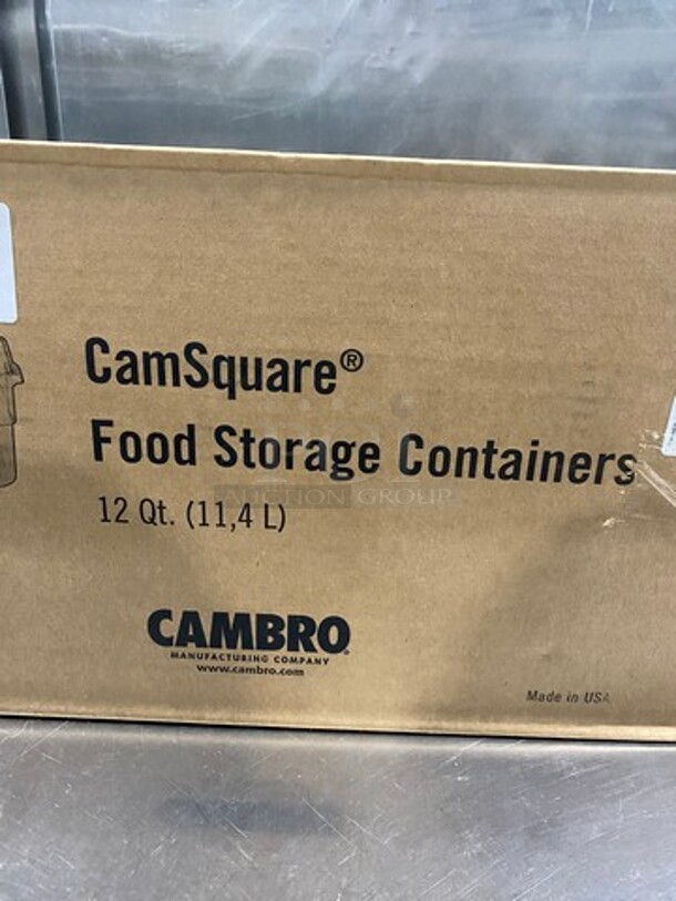 NEW! IN THE BOX! Cambro 12Qt Clear Poly Food Containers! - Image 2 of 7