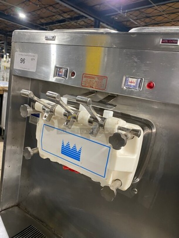 COOL! Taylor Commercial 3 Handle Soft Serve Ice Cream Machine! All Stainless Steel! On Casters! Model: 33933 SN: H4041608 208/230V 60HZ 3 Phase - Image 7 of 9