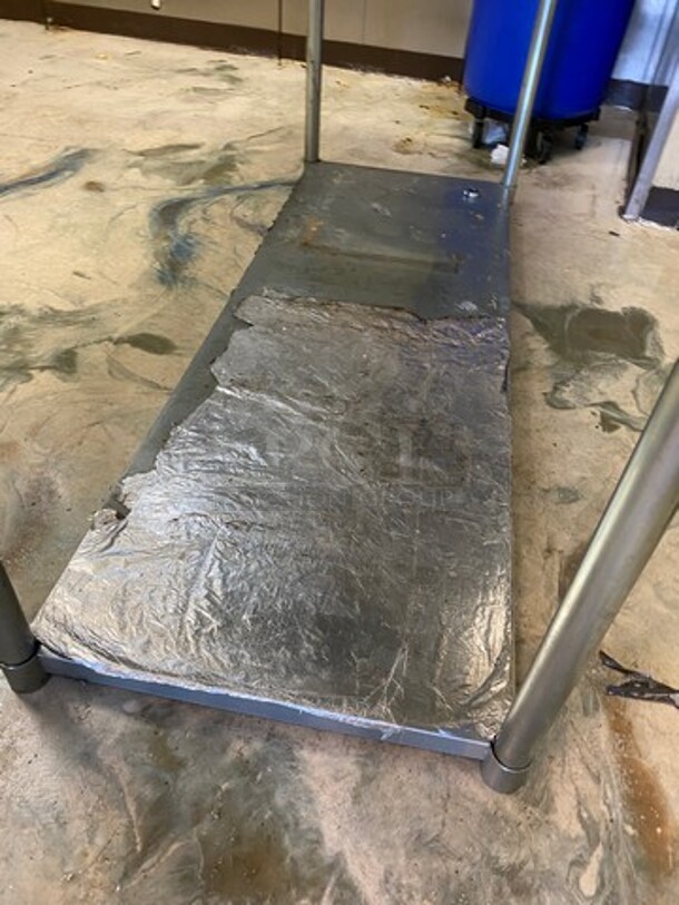 Solid Stainless Steel Work Top/ Prep Table! With Storage Space Underneath! On Legs! - Image 6 of 7