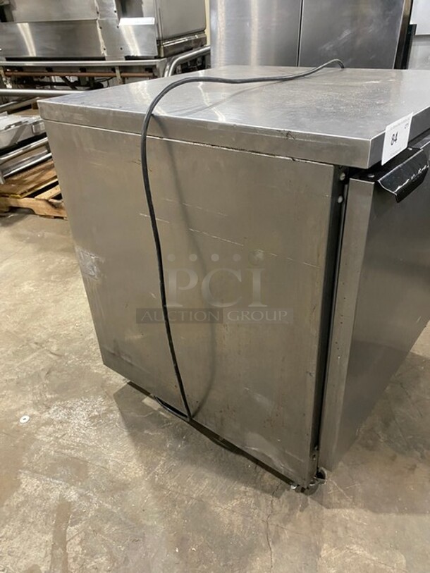 Beverage Air Commercial Undercounter Single Door Refrigerator! All Stainless Steel! With Poly Coated Rack! On Casters! - Image 2 of 7