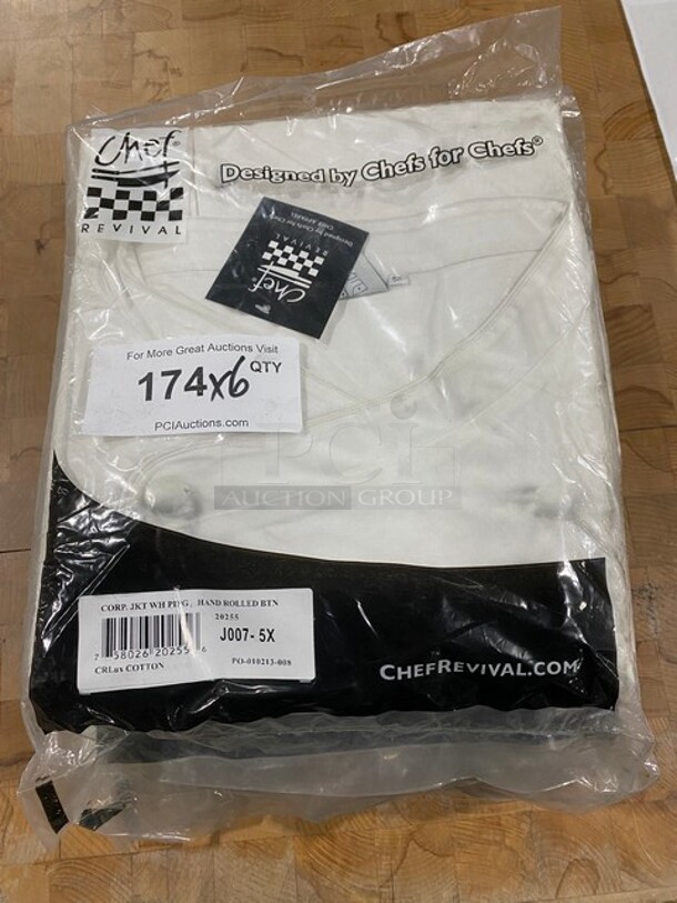 NEW! Chef Rivival Corporate Jacket! Size 5x! 6x Your Bid! - Image 1 of 4