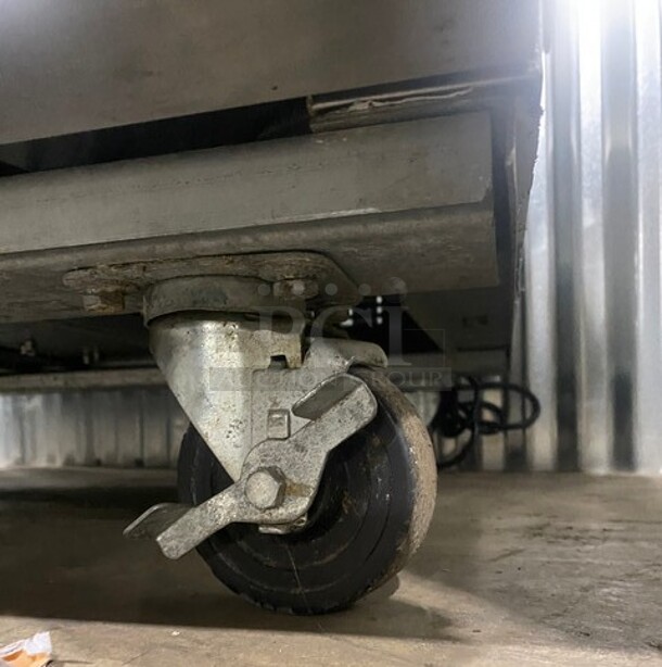 Summit Stainless Steel Commercial 2 Door Reach In Cooler w/ Poly Coated Racks on Commercial Casters! MODEL SCRR490 115V  - Image 8 of 11