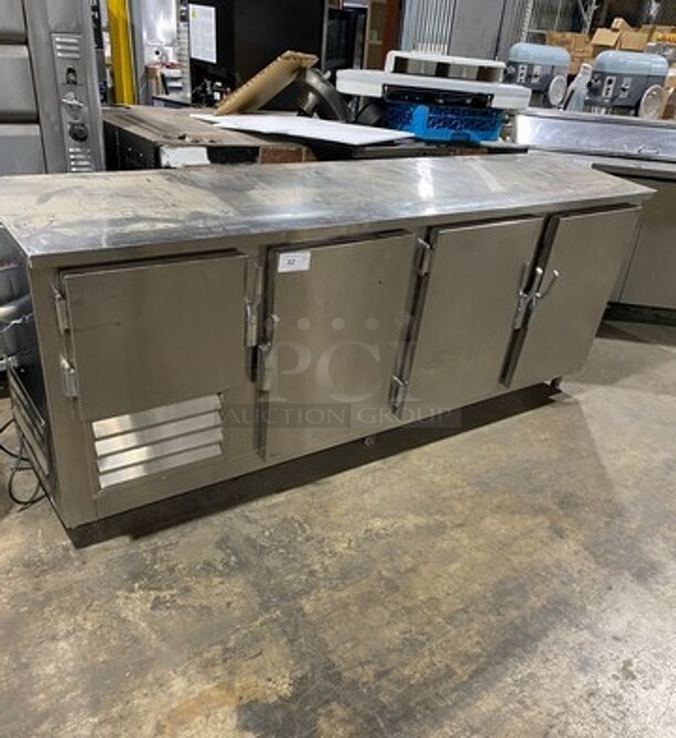 Commercial 4 Door Lowboy/ Work Top Cooler! All Stainless Steel! - Image 1 of 7