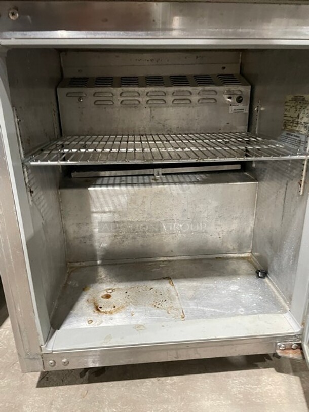 Continental Commercial Refrigerated Single Door Lowboy/Worktop Cooler! All Stainless Steel! With Metal Rack! On Casters! 115V 1 Phase! Model: SW27! - Image 5 of 7