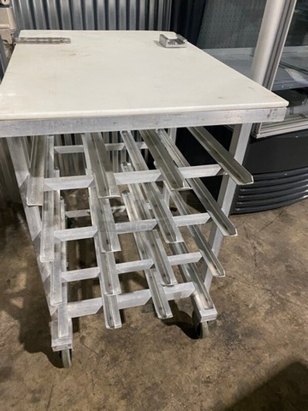 Commercial Speed Rack! With Can Opener On Top! On Casters! - Image 4 of 8