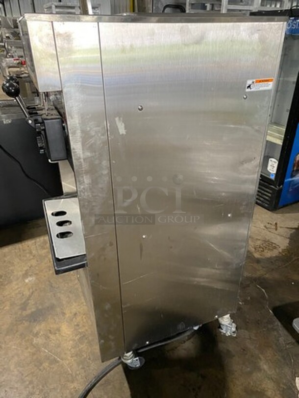 Electro Freeze 3 Handle Electric Powered Soft Serve Ice Cream/Yogurt Machine! All Stainless Steel Body! On Casters! Model: SL500132 SN: C2R1021 208/230V 60HZ 3 Phase - Image 2 of 10