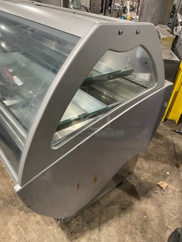 SeVel Commercial Refrigerated Bakery Display Case! With Tempered, Non-Glare, Lift-Up Curved Front Glass!  With Double Sliding Door Rear Access! With Rear Pull Out Loading Drawer! On Casters! - Image 2 of 8