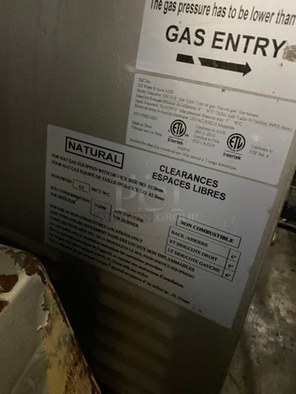 Commercial Natural Gas Powered Convection Oven! With View Through Doors! Metal Oven Racks! All Stainless Steel! Model: CBCOG SN: 1706210230 - Image 7 of 7