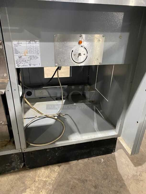 WOW! Duke Commercial Refrigerated Sandwich/Salad Prep Line! Model SUBCP60M Serial 09133564! 120V 1Phase! With Underneath Storage Space! With Single Food Warming Well! All Stainless Steel! Model SUBHFR25M Serial 09135958! 120V! WORKING WHEN REMOVED! - Image 9 of 11