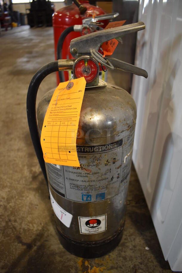 WC-6 Wet Chemical Fire Extinguisher. 5.5x5.5x20. Buyer Must Pick Up - We Will Not Ship This Item.