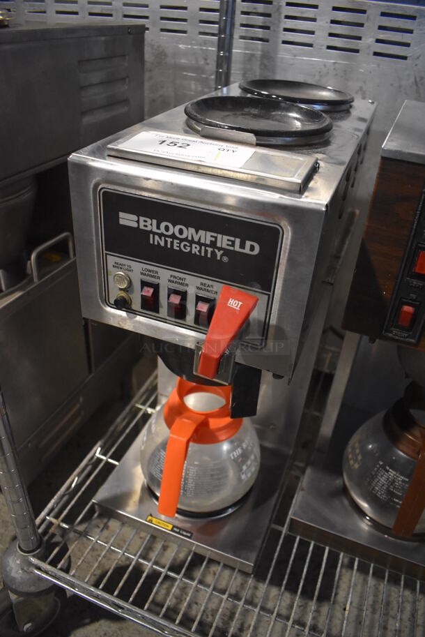 Bloomfield Stainless Steel Commercial 3 Burner Coffee Machine w/ Hot Water Dispenser, Poly Brew Basket and Coffee Pot. 8x20.5x19 - Image 2 of 6
