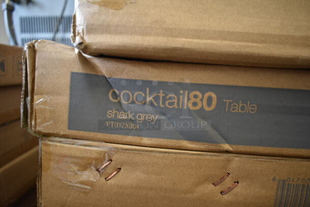 PALLET LOT of 25 BRAND NEW IN BOX! Zown Maxchief Cocktail80 PT017X004 Shark Grey Table. Stock Picture Used as Gallery. 25 Times Your Bid! - Image 2 of 7