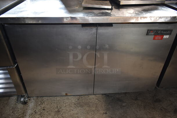 True Stainless Steel Commercial 2 Door Undercounter Cooler on Commercial Casters. 115 Volts, 1 Phase. Tested and Working! - Image 4 of 6