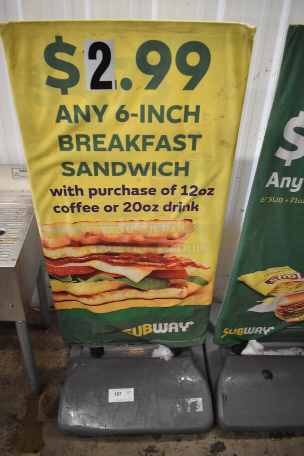 2 Subway Signs. 24x28x56. 2 Times Your Bid! - Image 2 of 4