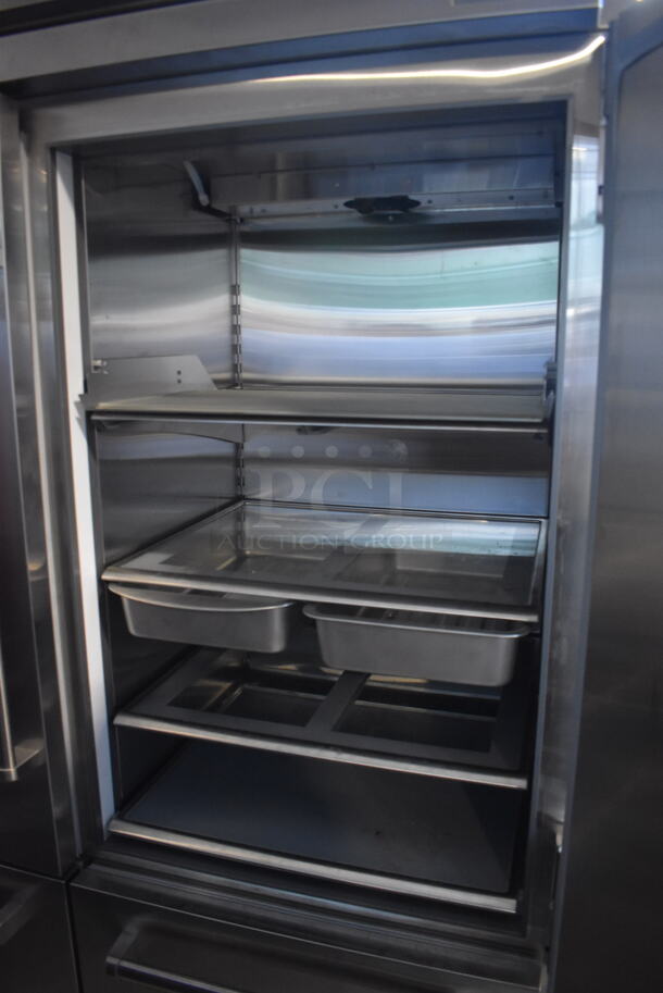 LIKE NEW! Sub Zero Pro 648 Stainless Steel Commercial Cooler Freezer Combo Unit. 115 Volts, 1 Phase. Unit Has Only Been Used a Few Times! Tested and Powers On But Does Not Get Cold - Image 5 of 11