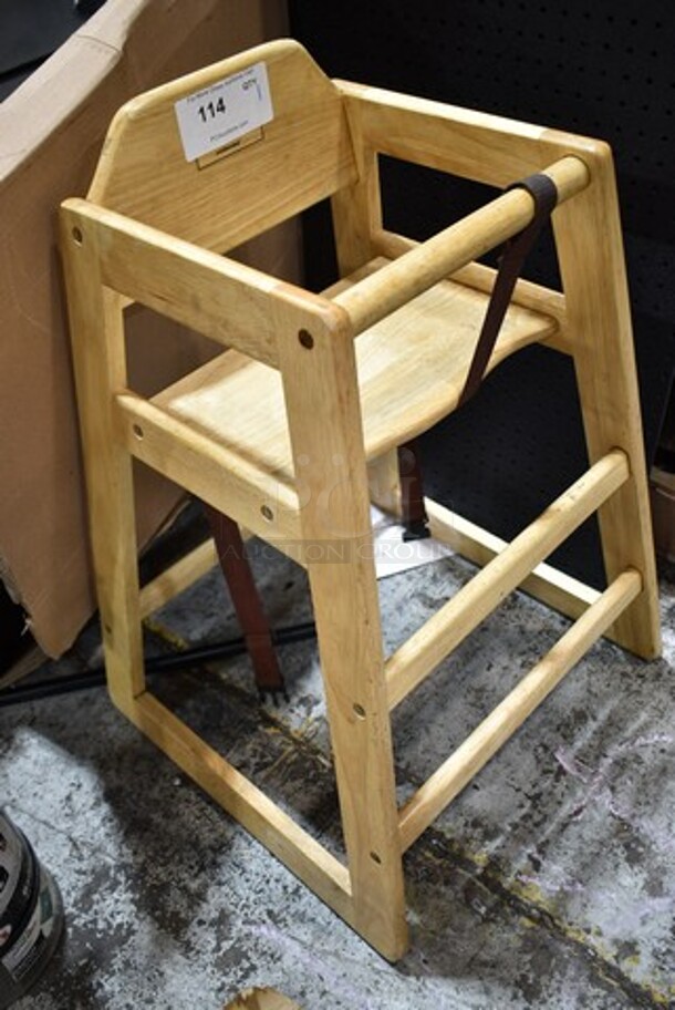 Adcraft HCW-1 Wooden High Chair.  - Image 2 of 3