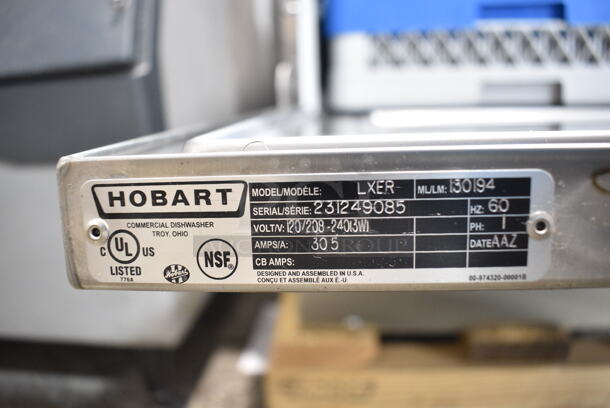 BRAND NEW SCRATCH AND DENT! 2023 Hobart LXER Stainless Steel Commercial Undercounter Dishwasher. 120/208-240 Volts, 1 Phase.  - Image 8 of 8