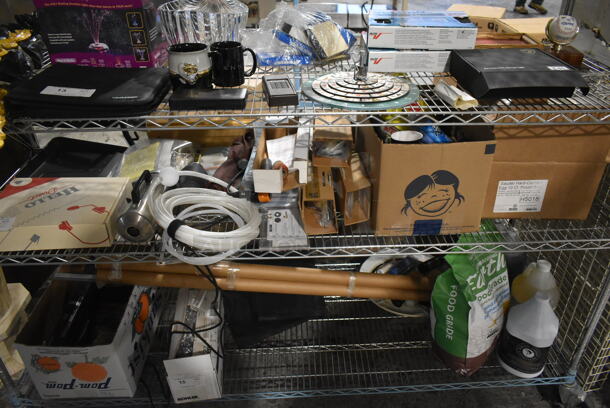 ALL ONE MONEY! Tier Lot of Various Items Including Ceramic Plates and Cleaning Supplies! - Image 1 of 5