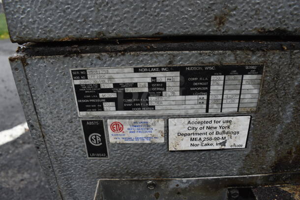 Norlake 6'x6'x7.5' SELF CONTAINED Walk In Freezer Box w/ Floor, Copeland Model KAJB-010E-CAV-800 Compressor and Norlake Model CPF100C Condenser. Picture of the Unit Before Removal Is Included In the Listing. 208-230 Volts, 1 Phase. - Image 6 of 8