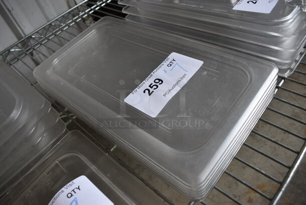ALL ONE MONEY! Lot of 7 Poly 1/3 Size Drop In Bin Lids! - Image 2 of 2