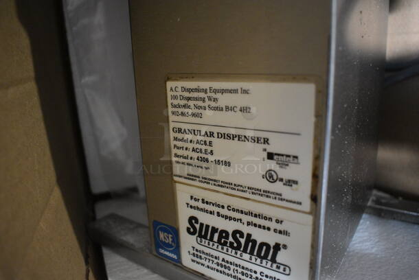 Sure Shot Model AC6.E Stainless Steel Commercial Countertop Sugar Dispenser. 120 Volts, 1 Phase. 7x12x23 - Image 4 of 6